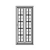 French Inswing Casement
10-lite sash narrow French windows